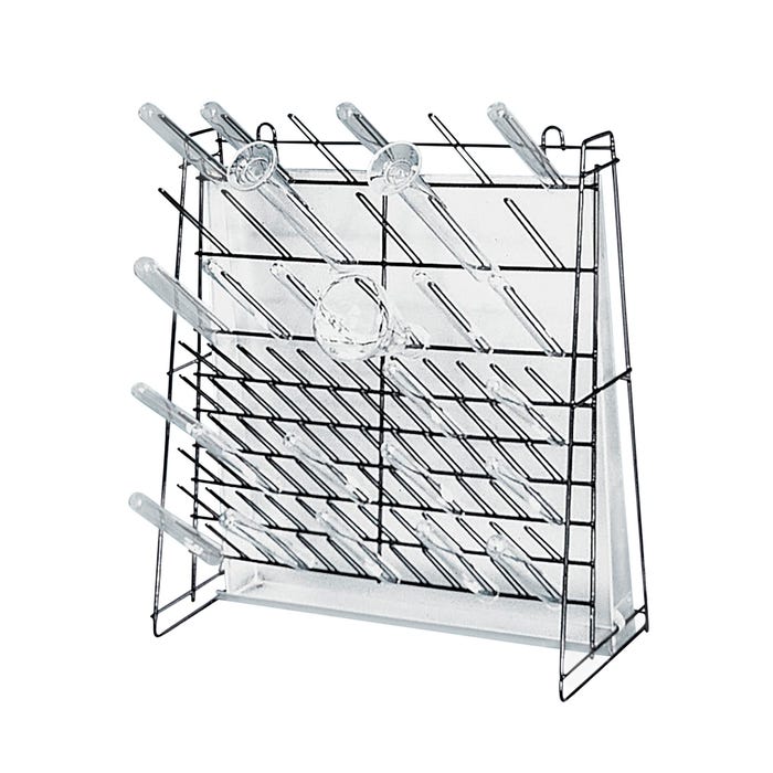 Frey Scientific Wire Test Tube Rack, 90 Tubes, Vinyl Coated Steel