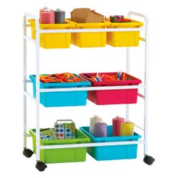 Copernicus Small Book Browser Cart with Deluxe Tubs, 28 x 15-3/4 x 36-1/2 Inches, Item Number 2096437