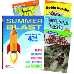 Teacher Created Materials Learn-at-Home Summer Reading Bundle, Grade 4, Set of 5