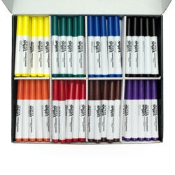 School Smart Art Markers, Conical Tip, Assorted Colors, Set of 200 086414