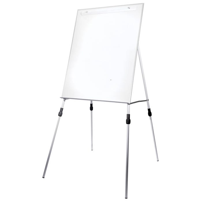 Flipside Adjustable Dry Erase Easel, 24-1/2 x 29-1/2 x 46 Inches
