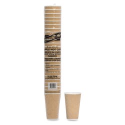 Genuine Joe 3-Layer Rippled Hot Cup, 16 oz, Brown, Pack of 25, Item Number 1445621