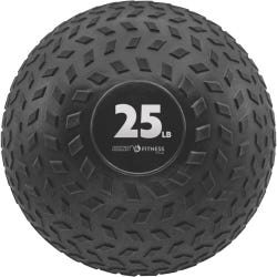 Champion Sports Rhino Fitness Slam Ball, 25 Pounds, 11 Inch Diameter, Black, Item Number 2096705