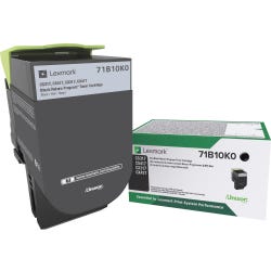 Lexmark Ink Toner Cartridge, 71B10K0, Black