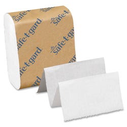Safe-T-Gard Interfold Facial Tissue Refills for Safe-T-Guard Dispenser, White, 200 Per Pack, Carton of 40 Packs, Item Number 1310313
