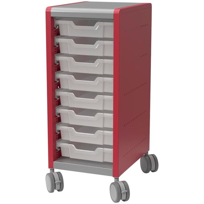 Classroom Select Geode Medium Cabinet, Single Wide, 8 Tote Trays