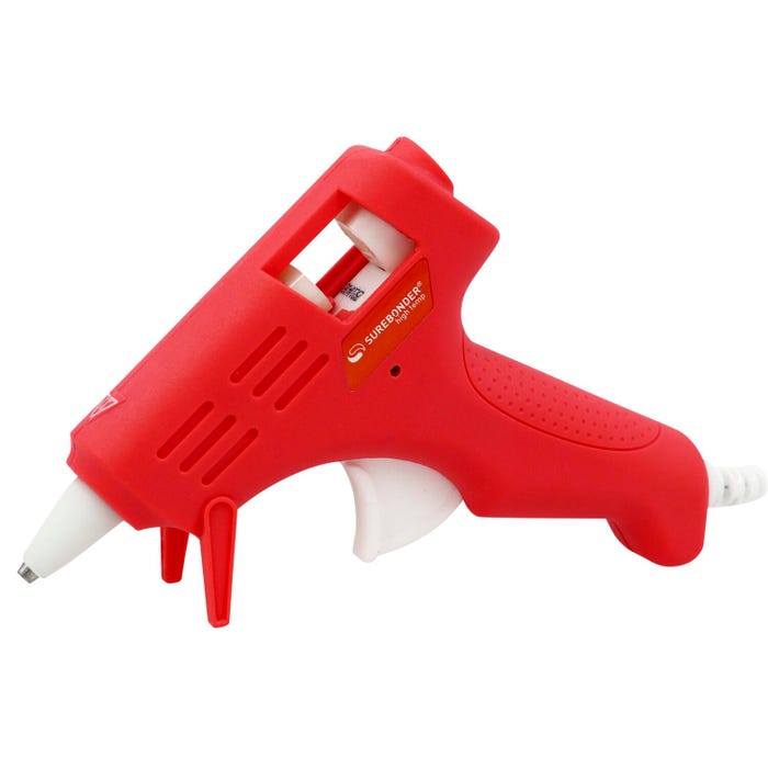 Surebonder Bold Color High Temperature Mini Hot Glue Gun, 10 Watt, Coral