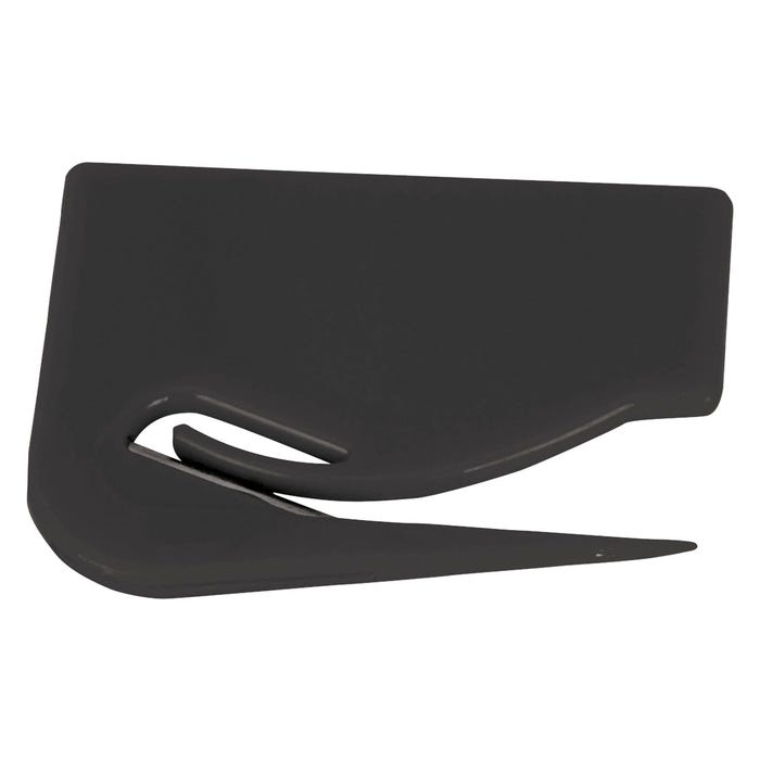Sparco Plastic Clean Cut Letter Opener, 2-7/8 X 2-1/8 in, Black