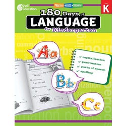 Shell Education 180 Days of Language for Kindergarten