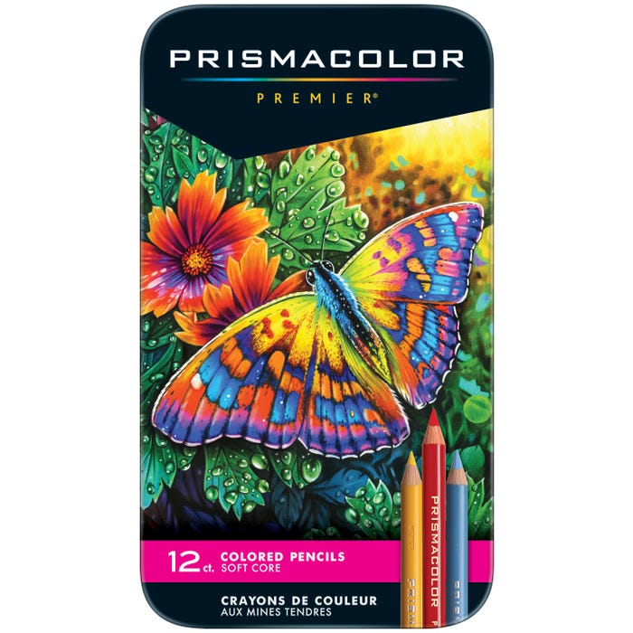 Prismacolor Premier Soft Core Colored Pencils, Assorted Colors, Set of 12