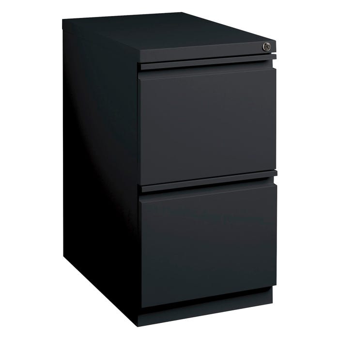 Lorell Black File/File Full Extension Mobile Pedestal Files, 15 x 22-7/8 x 27-3/4 Inches