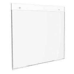 Deflect-O Classic Image Wall Mount Sign Holder, Landscape, Pack of 6, 17 x 11 Inches 2133801