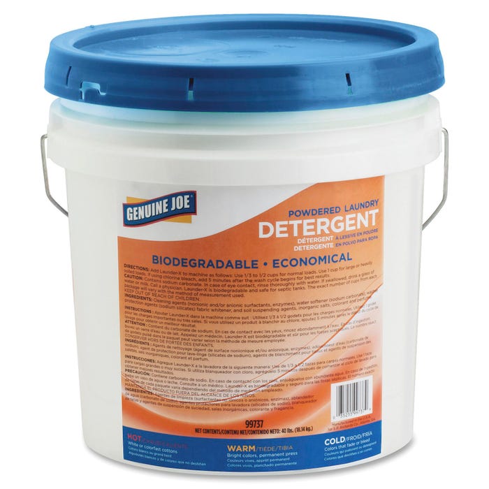 Genuine Joe Powder Laundry Detergent, 40 Pounds