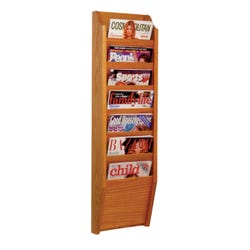 Wooden Mallet Magazine Wall Rack 4001118