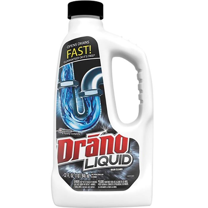 Drano Liquid Drain Cleaner, 32 Fluid Ounces, Carton of 12