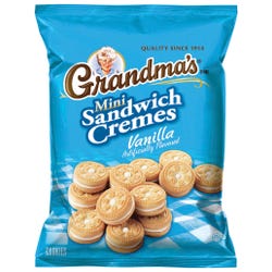 Quaker Oats Grandma's Mini Cookie Cremes, Vanilla, Pack of 60, Item 2026094