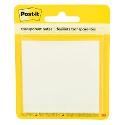 Post-it® Transparent Notes, 2-4/5 x 2-4/5 Inches, Item Number 2106506