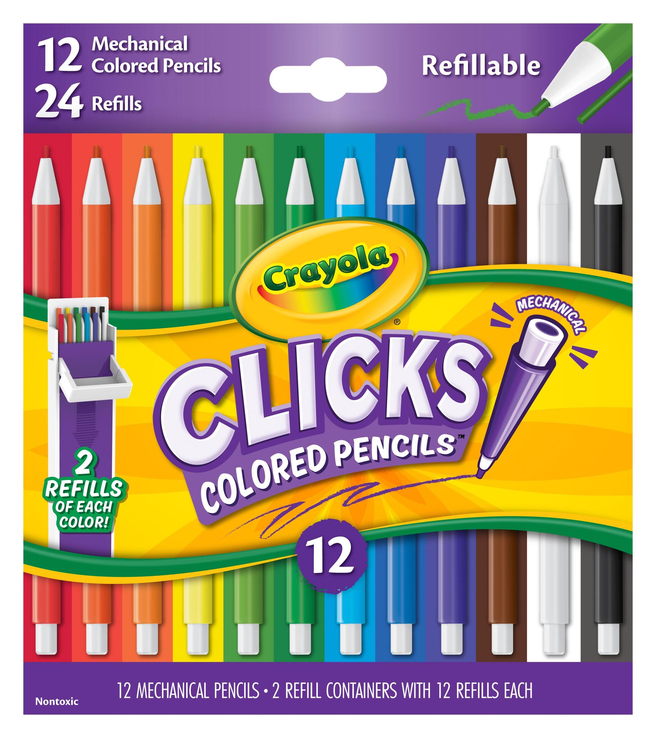 Crayola® Clicks Mechanical Colored Pencils - Classic Colors 2222941