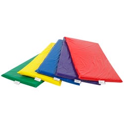 Children's Factory Rainbow Heavy Duty Rest Mat, Vinyl, 48 x 24 x 2 Inches, Assorted Color, Pack of 5, Item Number 1463128
