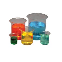 Frey Scientific Plastic Beaker PMP Set of 5, Item Number 1530824