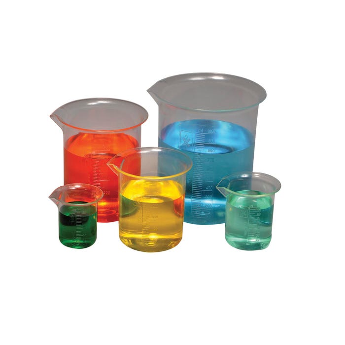 Frey Scientific Plastic Beaker PMP Set of 5
