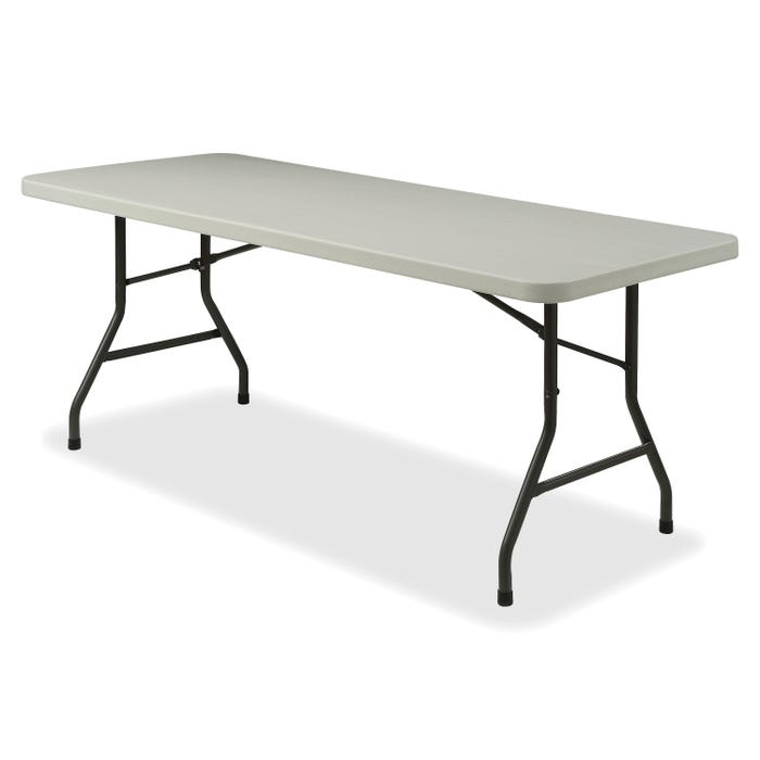 Lorell Rectangular Banquet Table, Gray, 60 x 30 x 29 inches