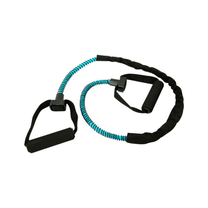 Aeromat Elite EX-Core Medium Fitness Tube with Hard PP Grip, Polypropylene, Light Blue