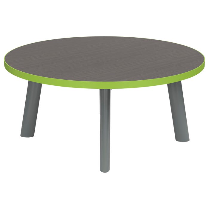 Classroom Select Coffee Table, Round Top, Titanium Base