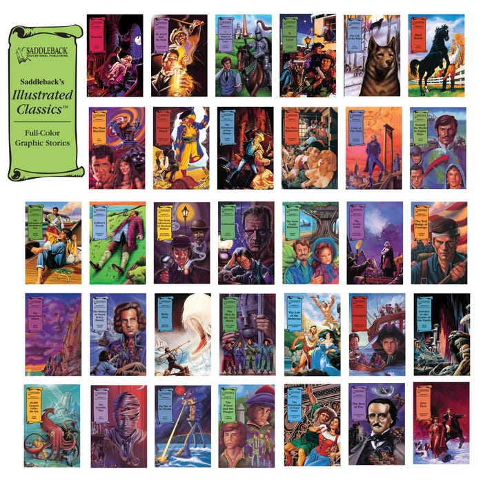 Saddleback Educational Publishing Illustrated Classics Sample Set, Set of 33