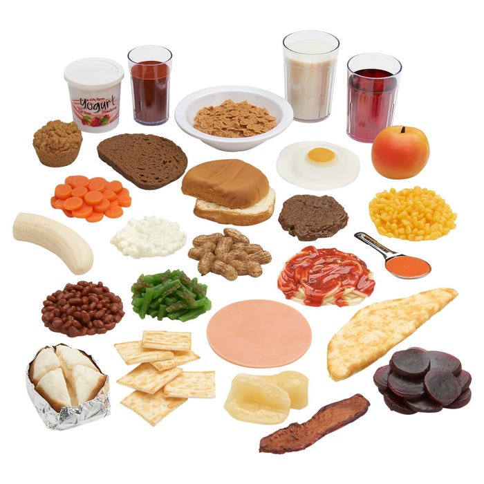 Nasco Food Replica Starter Kit, Set of 27