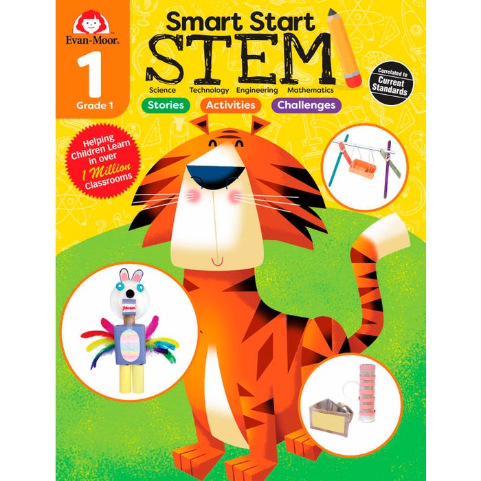 Evan-Moor Workbook Smart Start STEM, Grade 1