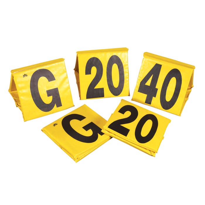 Sportime Economy Foam Markers, 12 x 13 Inches, Yellow, Set of 11
