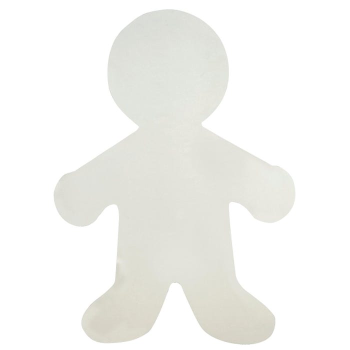Hygloss Corrugated Person Shape, 12 Inches, Pack of 12