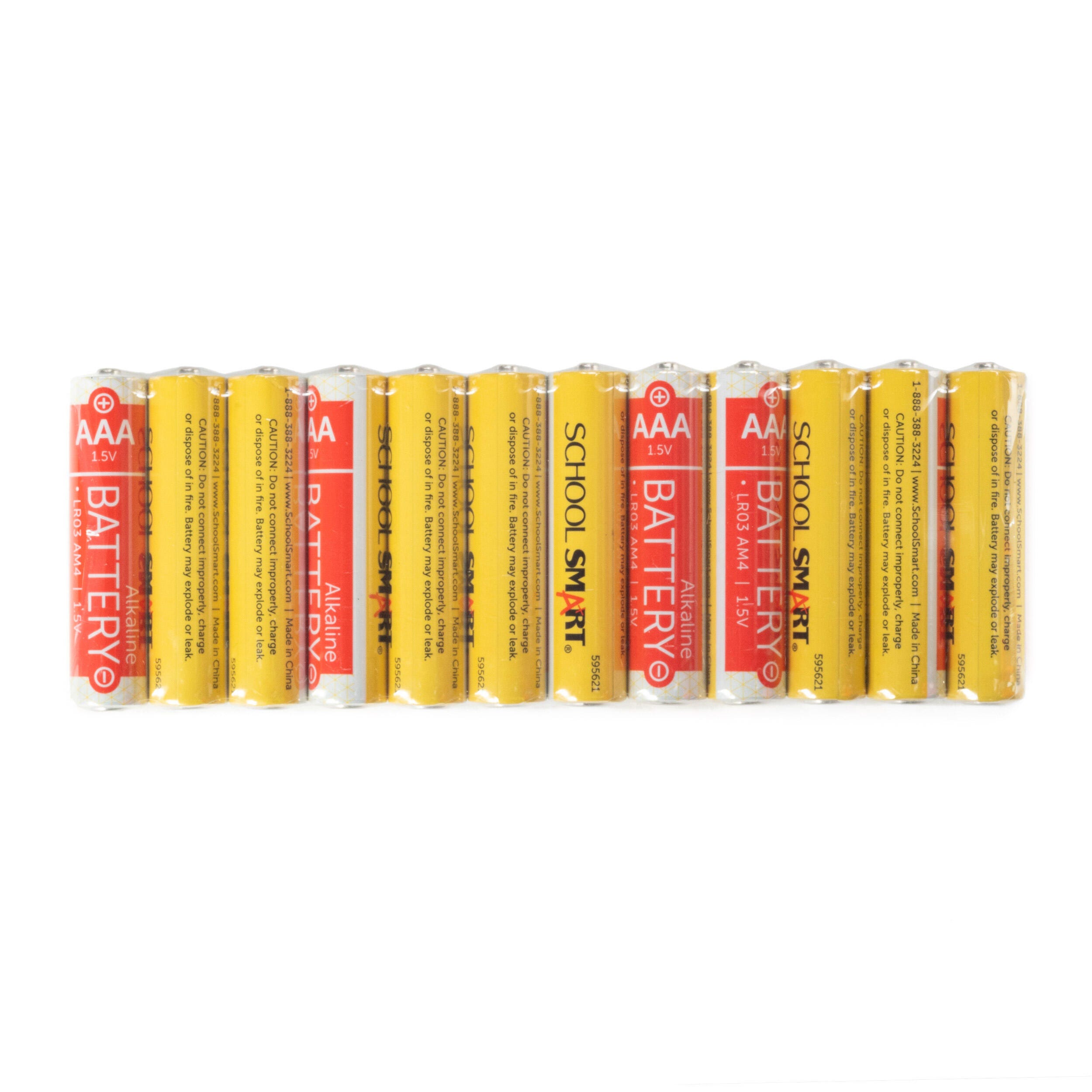 Image for School Smart Alkaline AAA Batteries, Pack of 12 from School Specialty