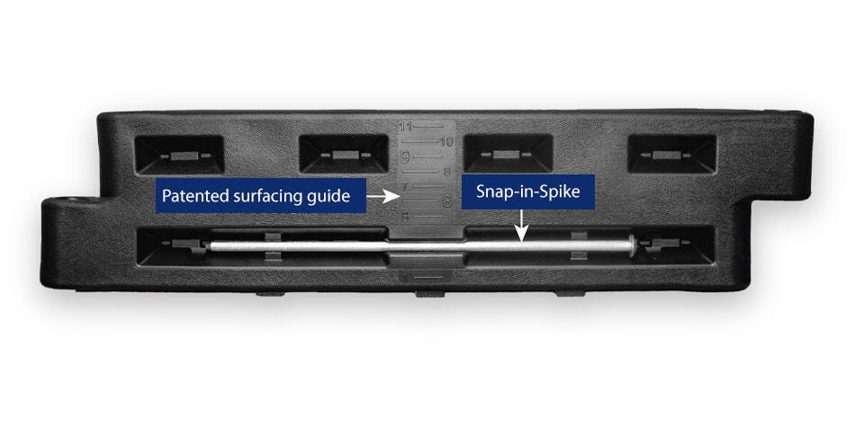 Action Play Systems 52 x 4 x 12 Inches Playground Border with Spike 1581868