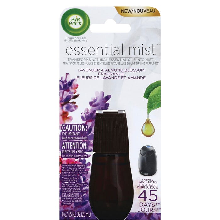 Air Wick Essential Mist Diffuser Refill, Lavender & Almond Blossom Scent
