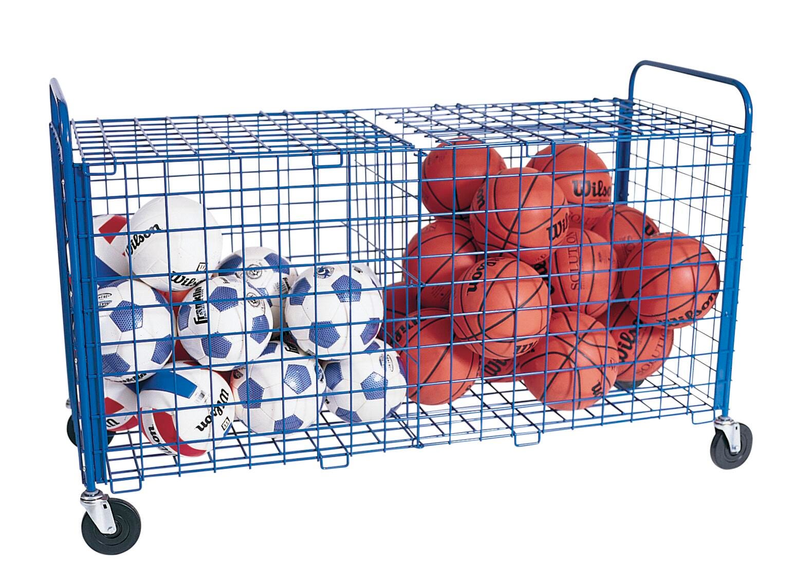 Jaypro ToteMaster Plus Ball Locker, 5 x 2 x 3 Feet, Blue 019038