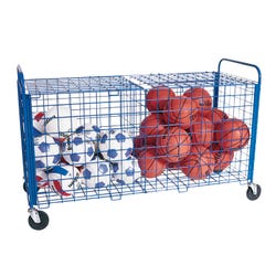 Jaypro ToteMaster Plus Ball Locker, 5 x 2 x 3 Feet, Blue 019038