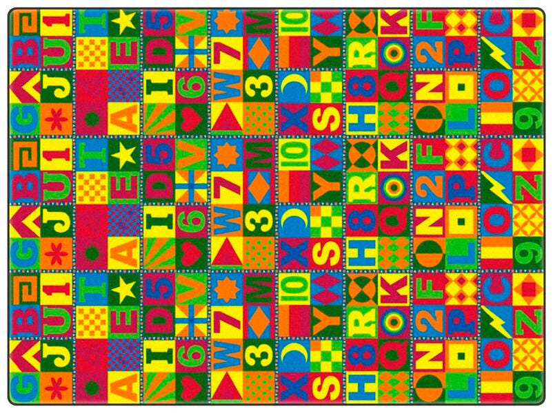 Flagship Carpets Floors That Teach Carpet, 12 x 12 Feet, Rectangle, Item Number 1571287