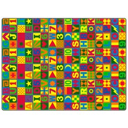 Flagship Carpets Floors That Teach Carpet, 12 x 12 Feet, Rectangle, Item Number 1571287