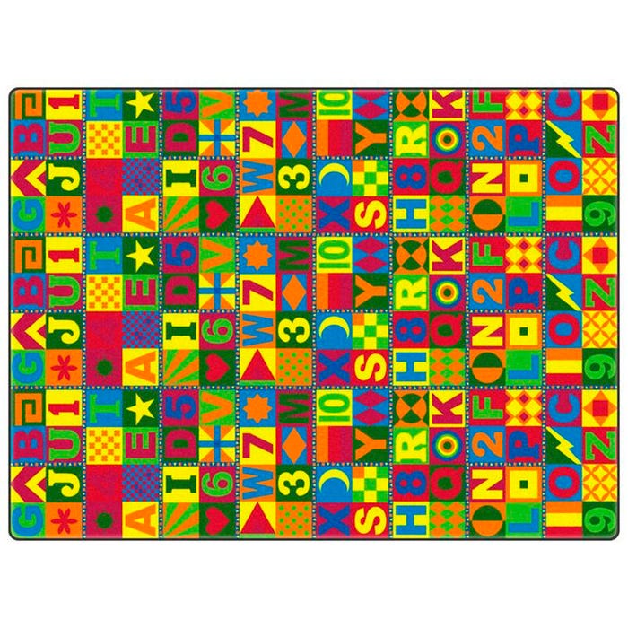 Flagship Carpets Floors That Teach Carpet, 12 x 12 Feet, Rectangle