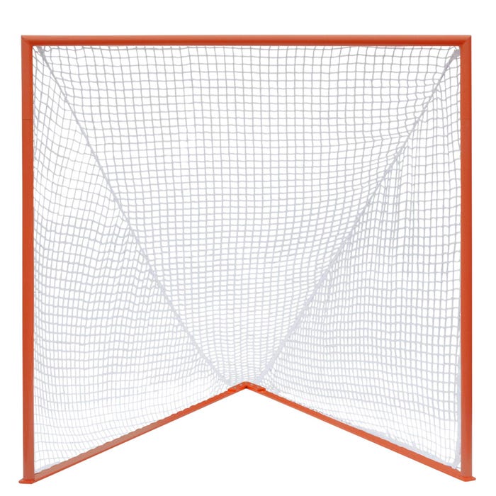 Champion Sports Pro Collegiate Lacrosse Goal, 6 x 6 Feet, Orange/White