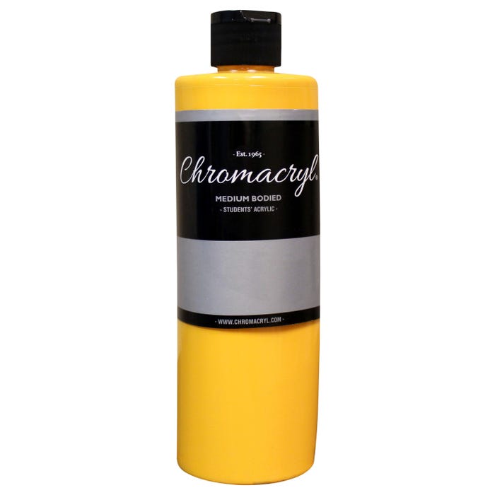 Chromacryl Students' Acrylics, Warm Yellow, Pint