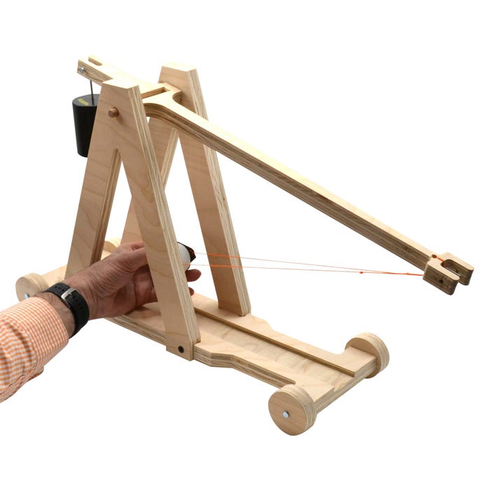 Eisco Garage Premium Large Trebuchet DIY Kit, 23 Pieces