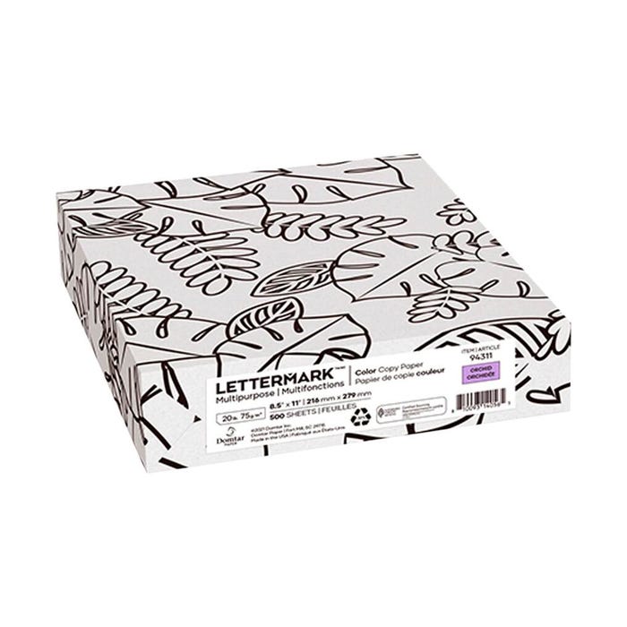 LetterMark Multi-Purpose Paper, 20 lb, 8-1/2 x 11 Inches, Orchid, Pack of 500
