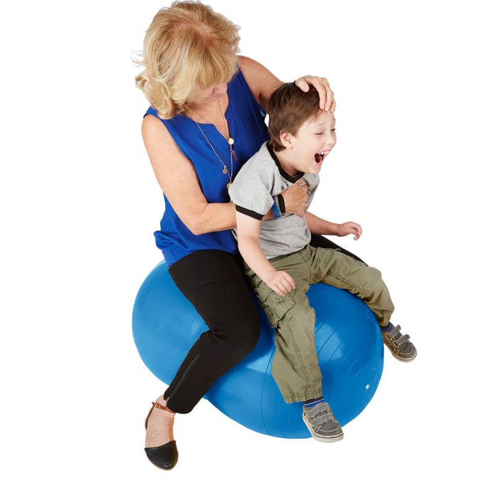 Gymnic Physio-Roll Fitness Ball, 12 inch, Blue, Each