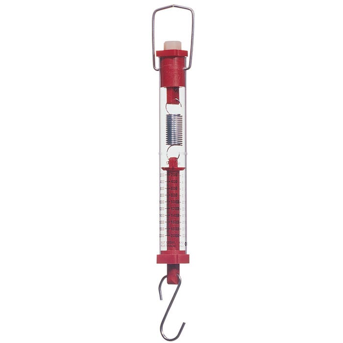 Delta Education Economy Tubular Spring Scale, 2000 g/20 N, Plastic