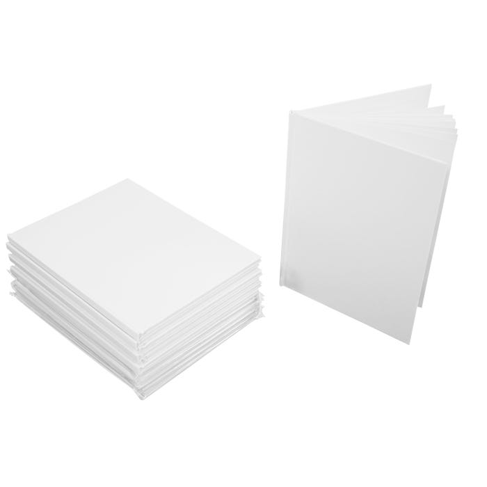 Sax Hardcover Blank Books, Portrait, 6 x 8 Inches, 14 Sheets, Pack of 12