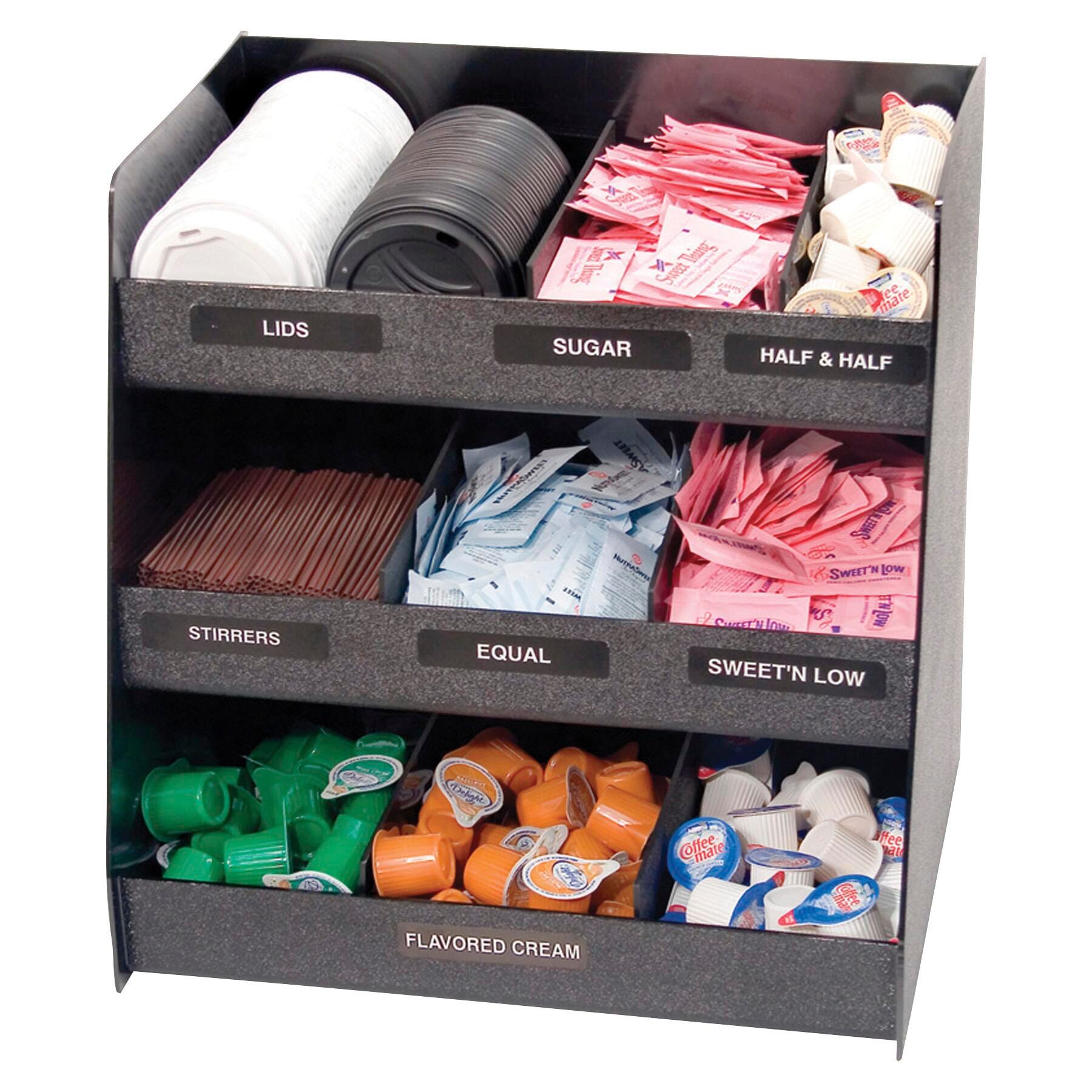 Vertiflex Vertical Condiment Organizer, Black, Item Number 1122145