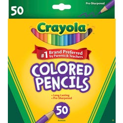 Crayola Colored Pencils, Assorted Colors, Set of 50